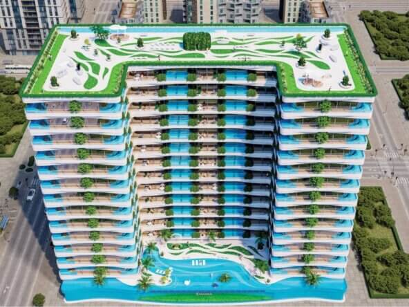 شقق 3 غرف وصالة للبيع في دبي | 3-bedroom apartments with a private pool